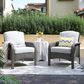 HOMLUX 27" Patio Single Chair in Grey (Set of 2), , large