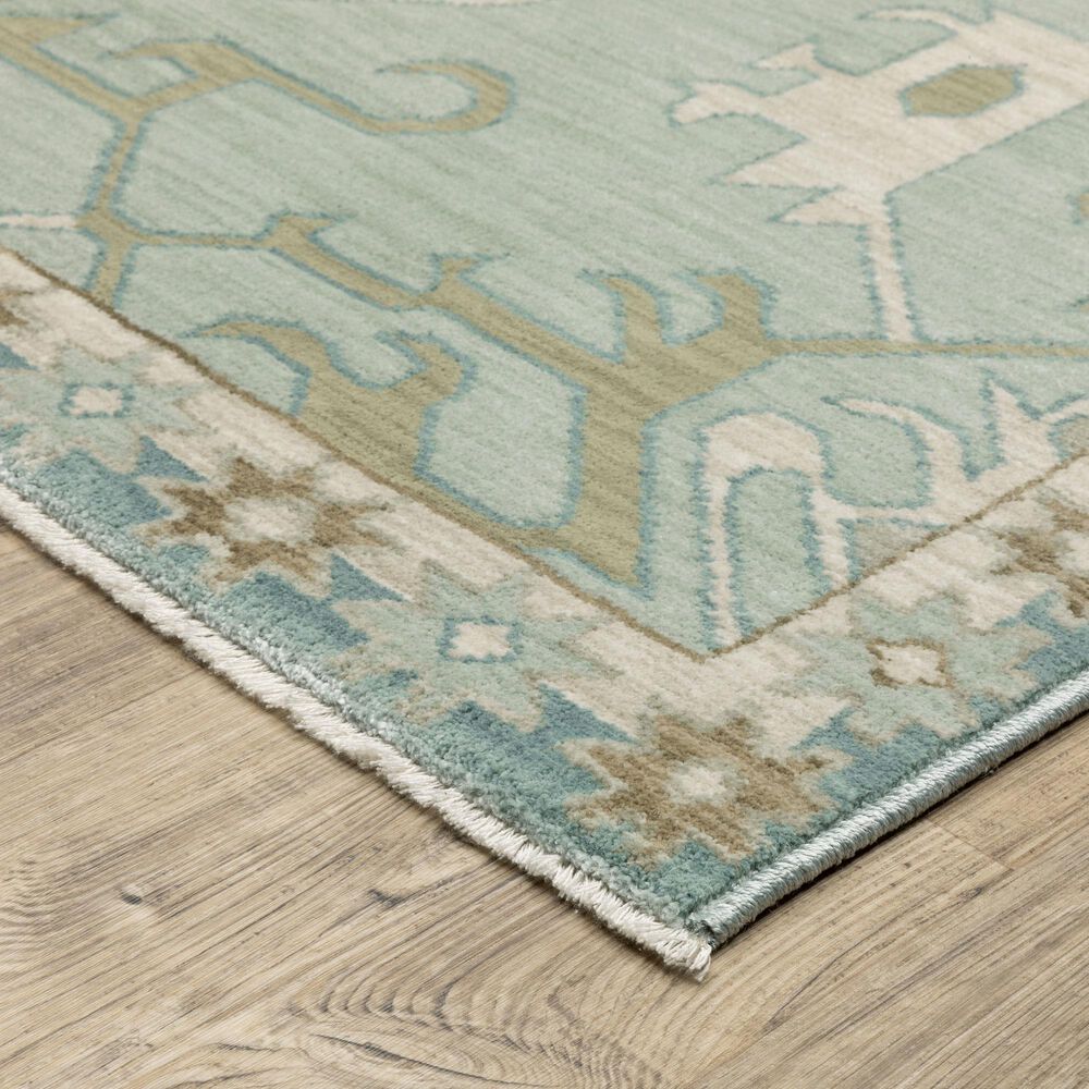 Oriental Weavers Maeve MAE12 Grey and Blue 2'3" x 7'6" Runner, , large