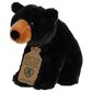 EcoNation 9.5" Black Bear Plush, , large