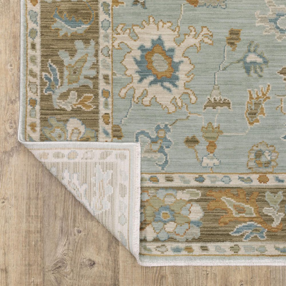Oriental Weavers Maeve MAE06 Blue and Rust 7&#39;10&quot; x 10&#39;10&quot; Area Rug, , large