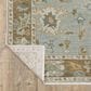 Oriental Weavers Maeve MAE06 Blue and Rust 7"10" x 10"10" Area Rug, , large