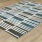 Oriental Weavers Reed RE05A 7"10" x 10"10" Ivory and Blue Area Rug, , large