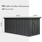 Hearth and Haven 120-Gallon Outdoor Storage Deck Box with Waterproof Material in Dark Gray, , large