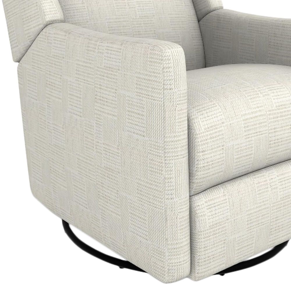 Best Home Furnishings Lillian Swivel Glider Recliner in Snow, , large