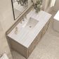 James Martin Vanities Lorelai 48" Single Vanity in Whitewashed Oak with 3 cm Arctic Fall Solid Surface Top, , large