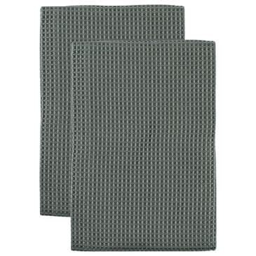 Mukitchen Microfiber Waffle Weave Dish Tower in Cadet Gray (Set of 2), , large