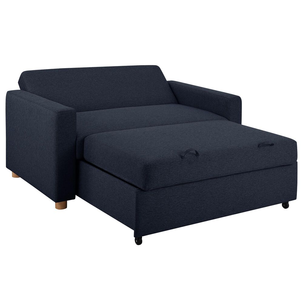 Lifestyle Solutions Tyler Convertible Sofa in Navy Blue, , large
