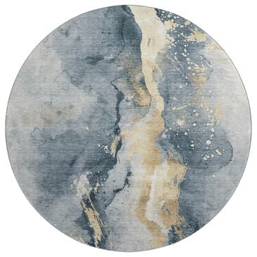 Dalyn Rug Company Odyssey OY344 Graphite 8" Round Area Rug, , large