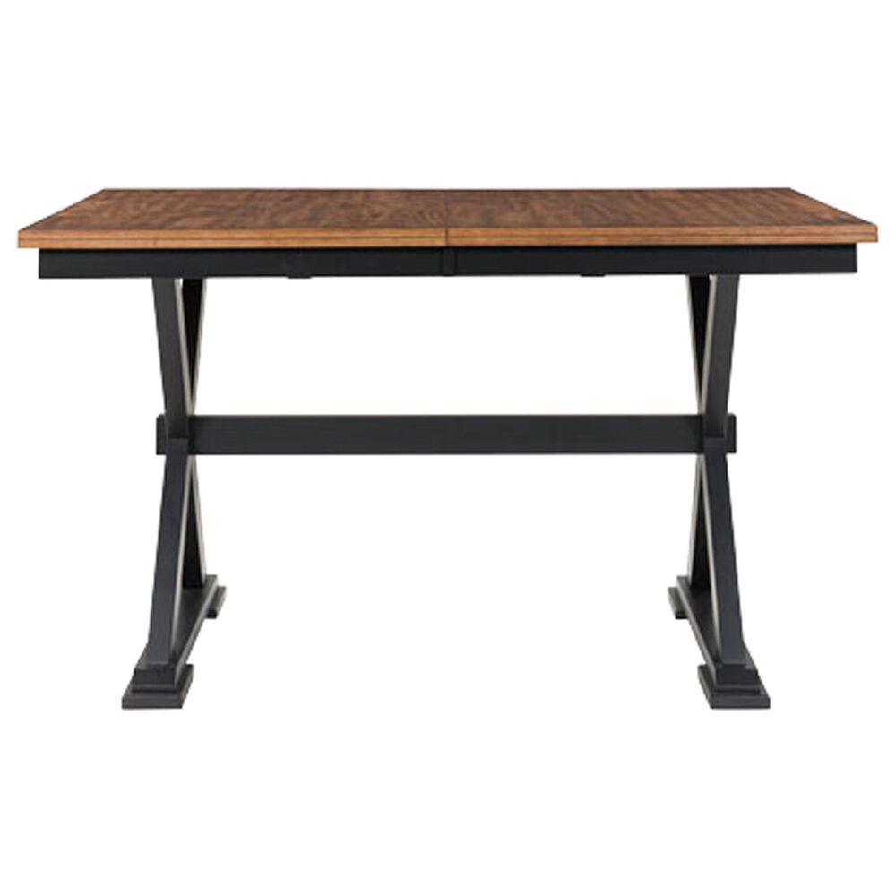 Ashley Wildenauer Counter Height Table with 18" Butterfly Leaf in Brown and Black - Table Only, , large