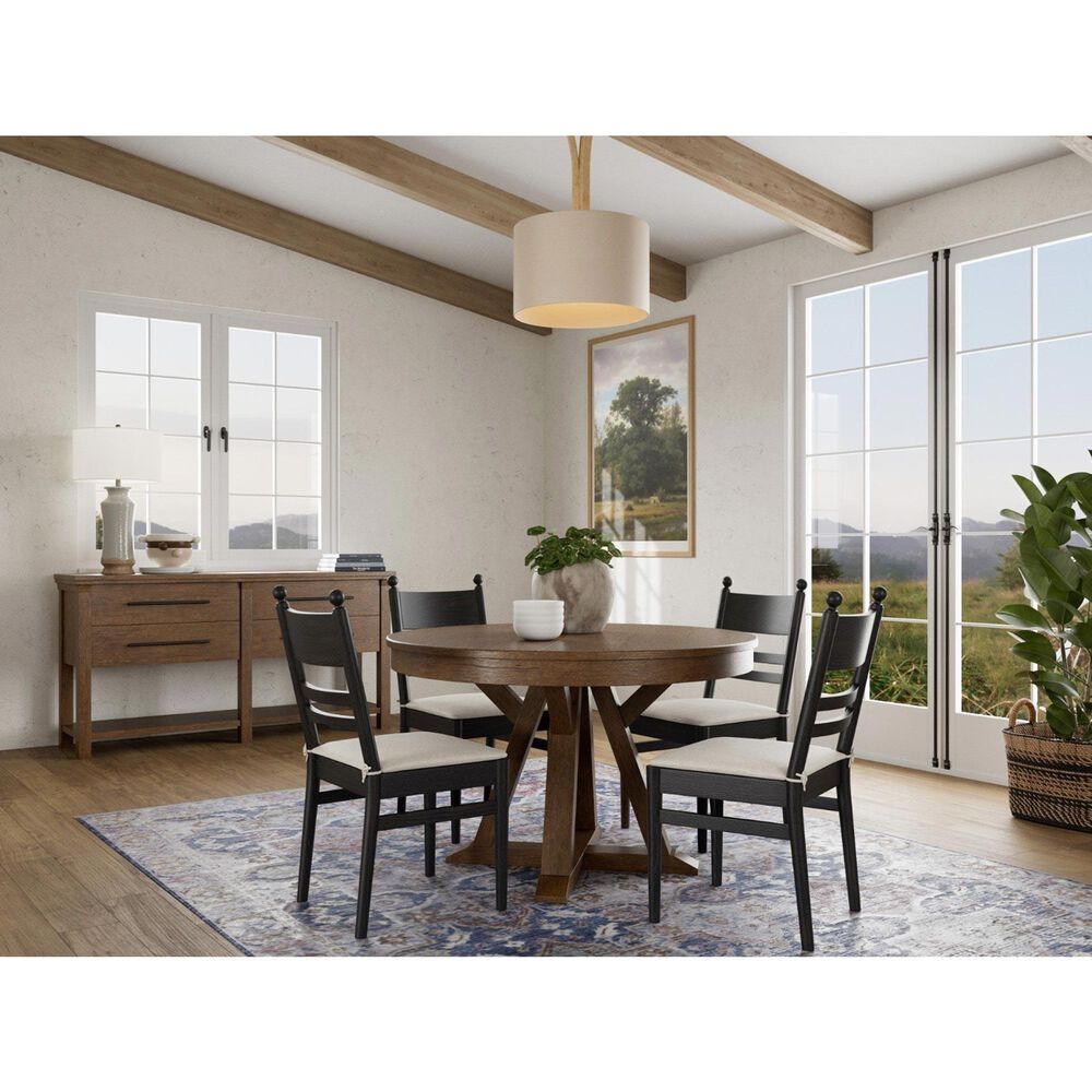 Riverside Furniture Calhoun Side Chair in Ebony Whiskey Oak, , large