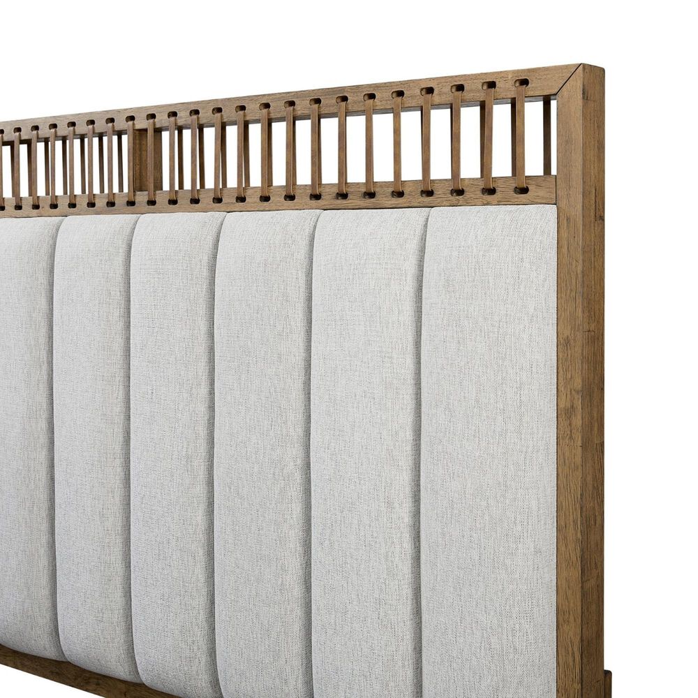 Sterling Timber Elure Queen Upholstered and Strap Panel Bed in Latte, , large
