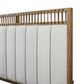Sterling Timber Elure Queen Upholstered and Strap Panel Bed in Latte, , large