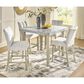 Ashley Larawyn Counter Height Table in Bisque, White and Gray - Table Only, , large