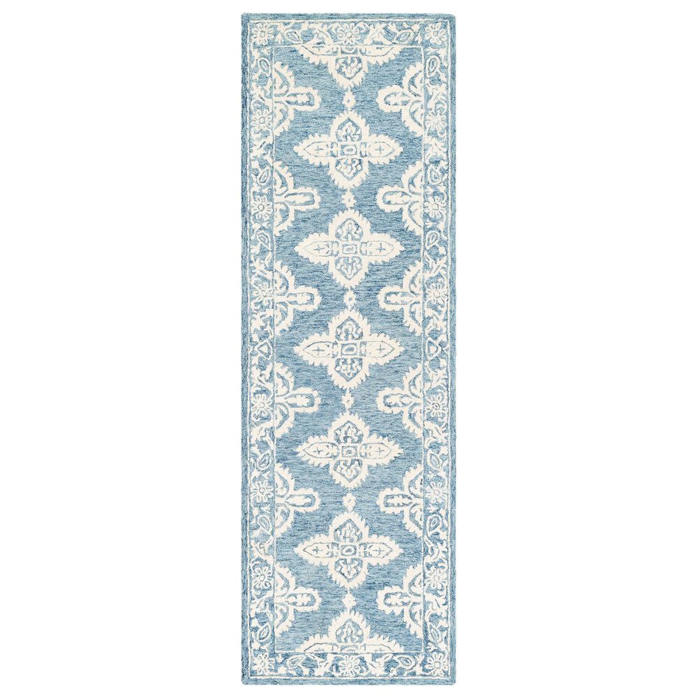 Surya Granada GND-2300 2"6" x 8" Pale Blue, Beige and Sky Blue Scatter Rug, , large