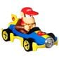 Hot Wheels Mario Kart Toy Character Vehicle 4-Pack - Diddy Kong, Waluigi, Blue Yoshi, Toad, , large