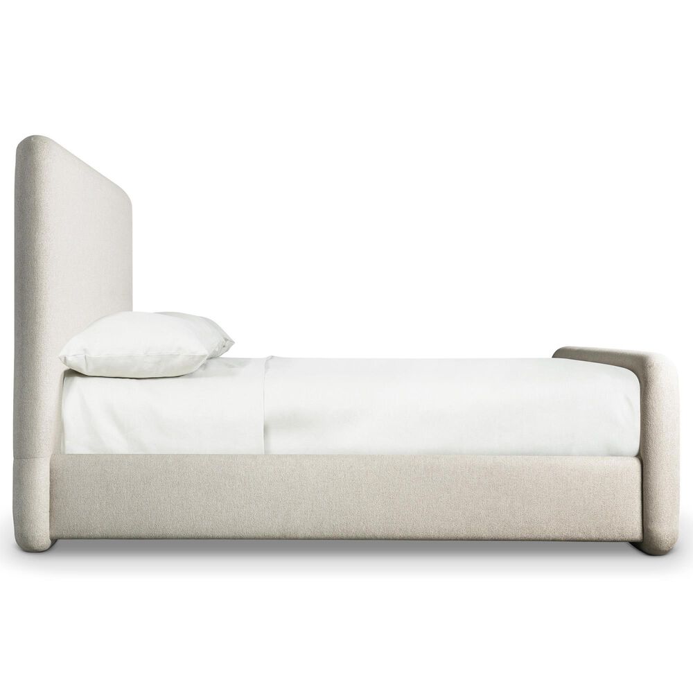 Bernhardt Antibes 4-Piece King Upholstered Panel Bedroom Set in Roz with USB Ports, , large