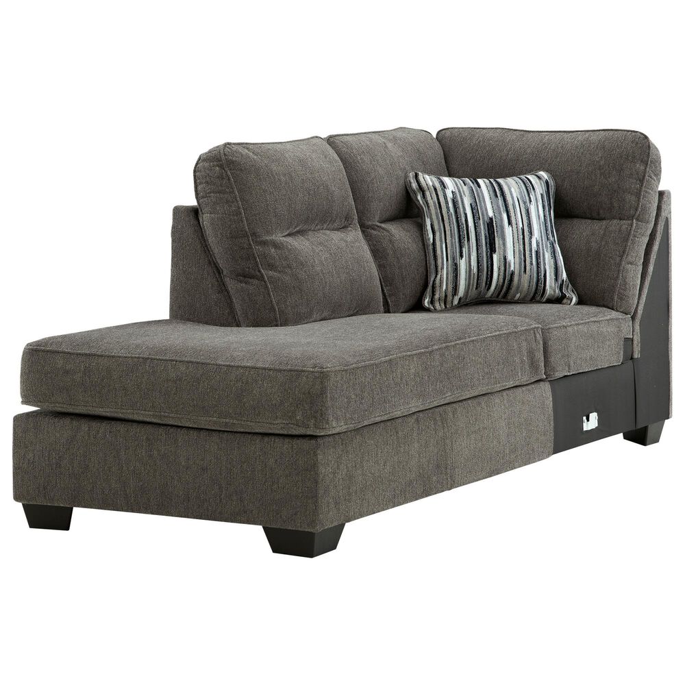 Ashley Olten 2-Piece Left Facing Sectional with Chaise in Graphite, , large