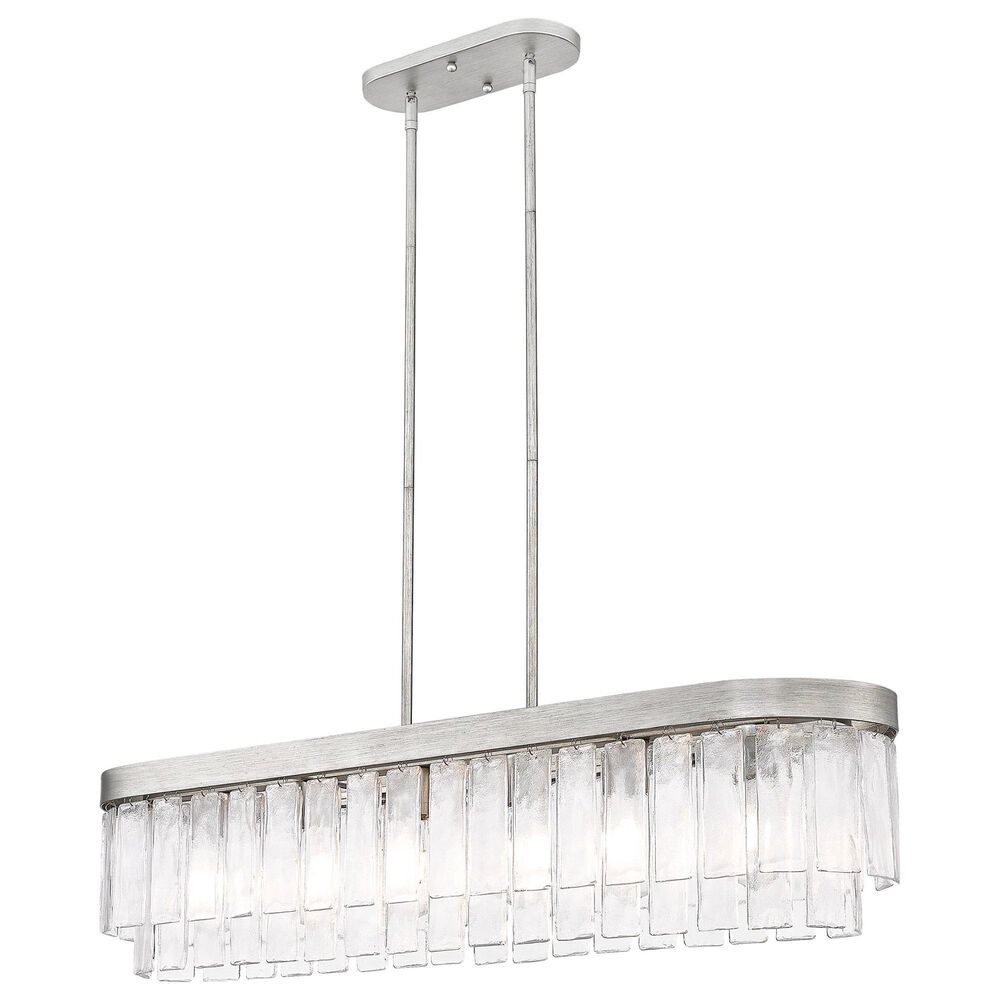 Golden Lighting Ciara 6-Light Linear Pendant in Peruvian Silver, , large