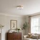 Vaxcel Riverside 2-Light Flush Mount in Muted Brass, , large
