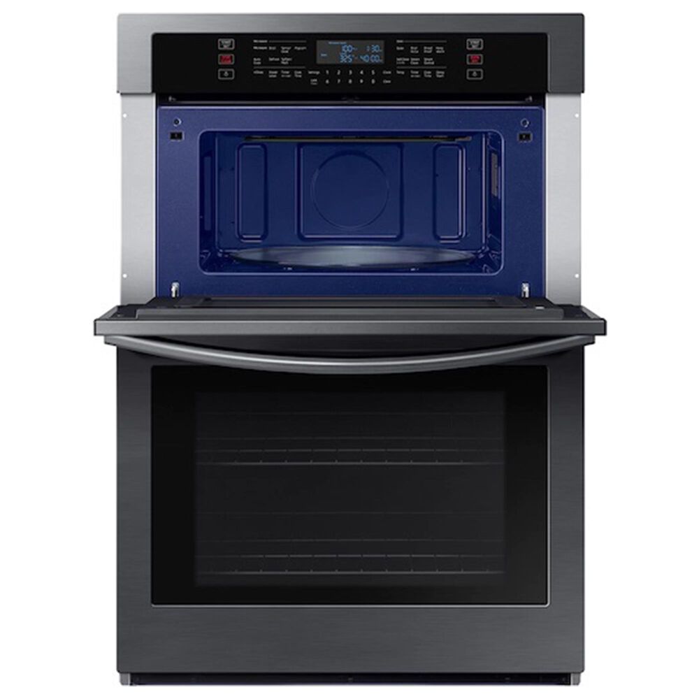 Samsung 30" Microwave Combination Wall Oven in Black Stainless Steel
