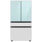Samsung Bespoke 2-Piece Kitchen Package with Morning Blue and White 23 Cu. Ft. Counter Depth French Door Refrigerator and Dishwasher in Black Stainless Steel, , large