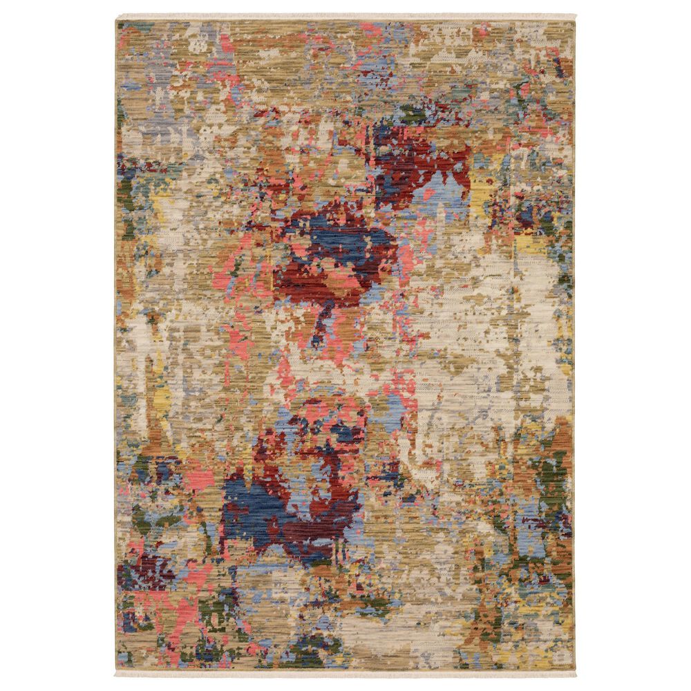 Oriental Weavers Soleri SOL06 2" x 3" Beige and Red Area Rug, , large
