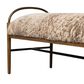 Four Hands Demi Accent Bench in Beige Shearling, , large