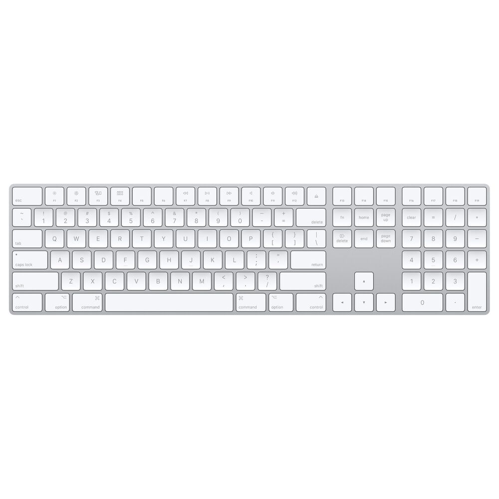 Apple Magic Keyboard with Numeric Keypad in Silver and White, , large