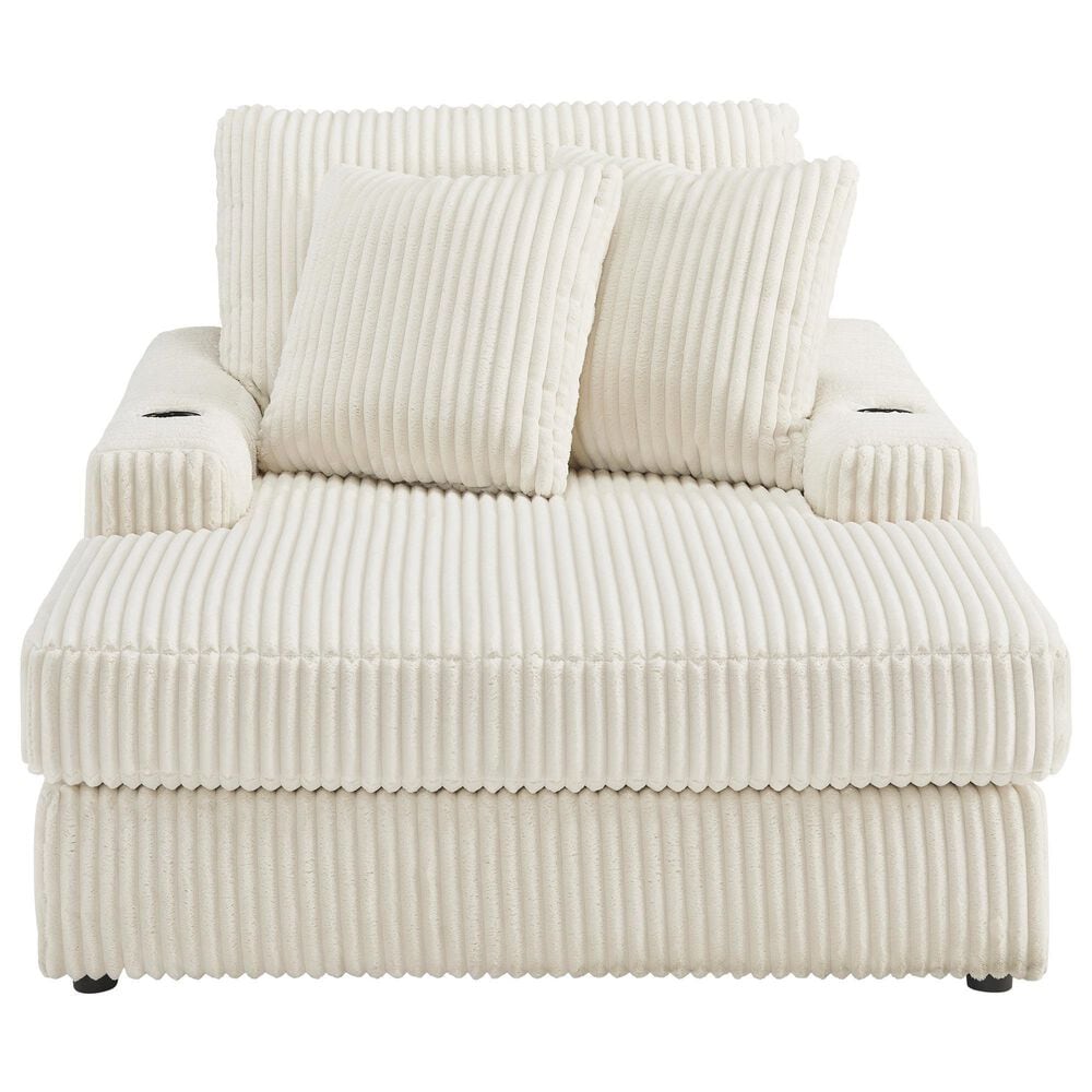Ashley Lindyn Chaise in Ivory, , large