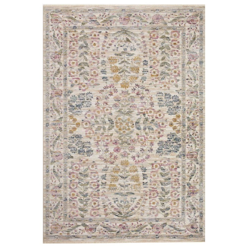Rifle Paper Co Crafted by Cloth and Company Provence 2"6" x 4" Fleur Ivory Area Rug, , large