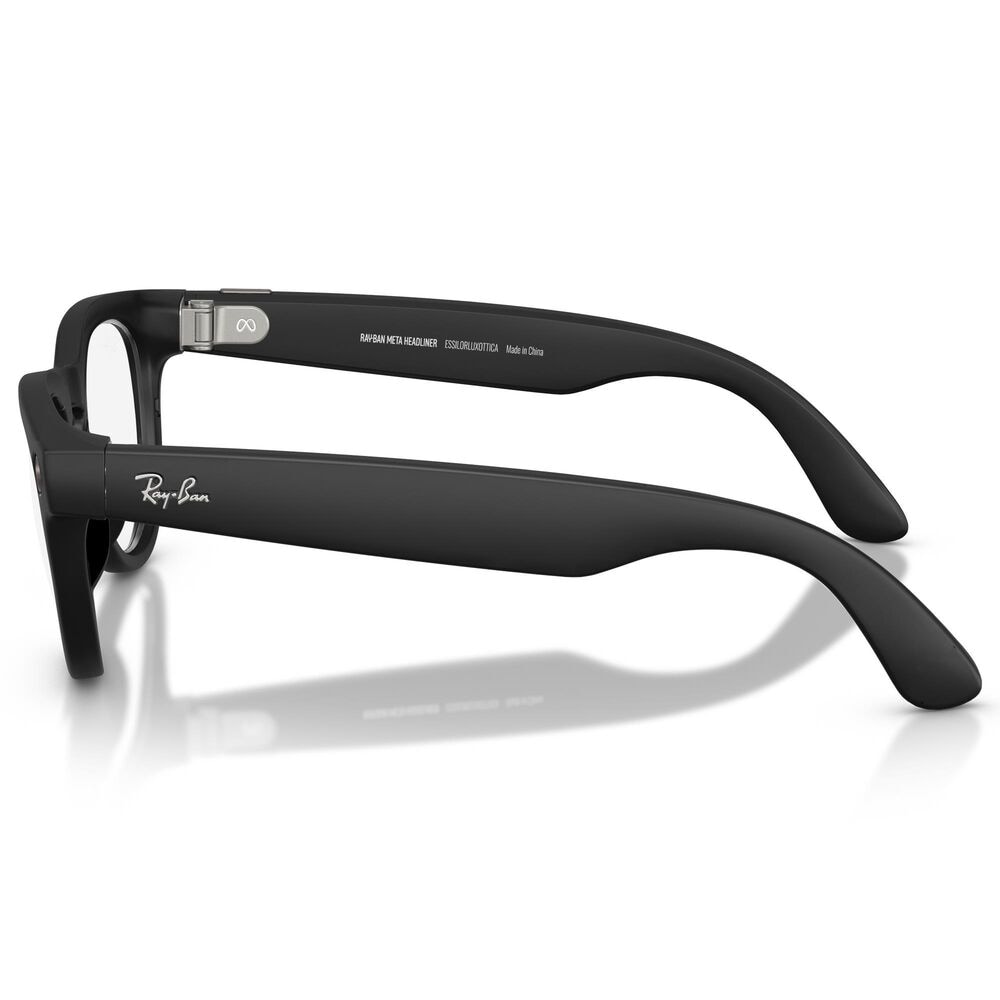 Rayban Glasses Headliner Gen 2 Sunglasses with Clear Lenses in Matte Black, , large