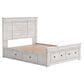 Ashley Makidern Queen Storage Bed with Six Drawers in Whitewash, , large