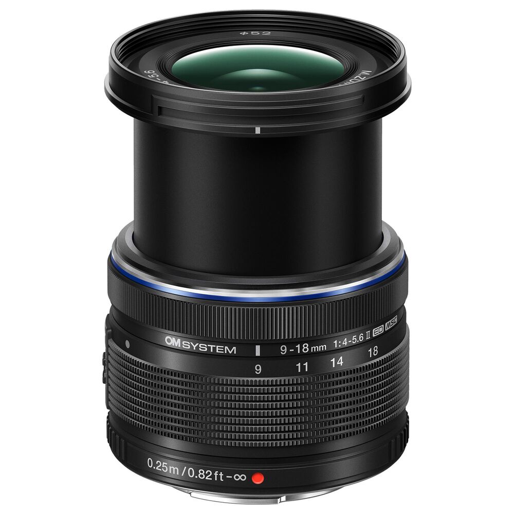 OM- System M.Zuiko Digital ED 9-18mm f/4.0-5.6 II Lens in Black, , large