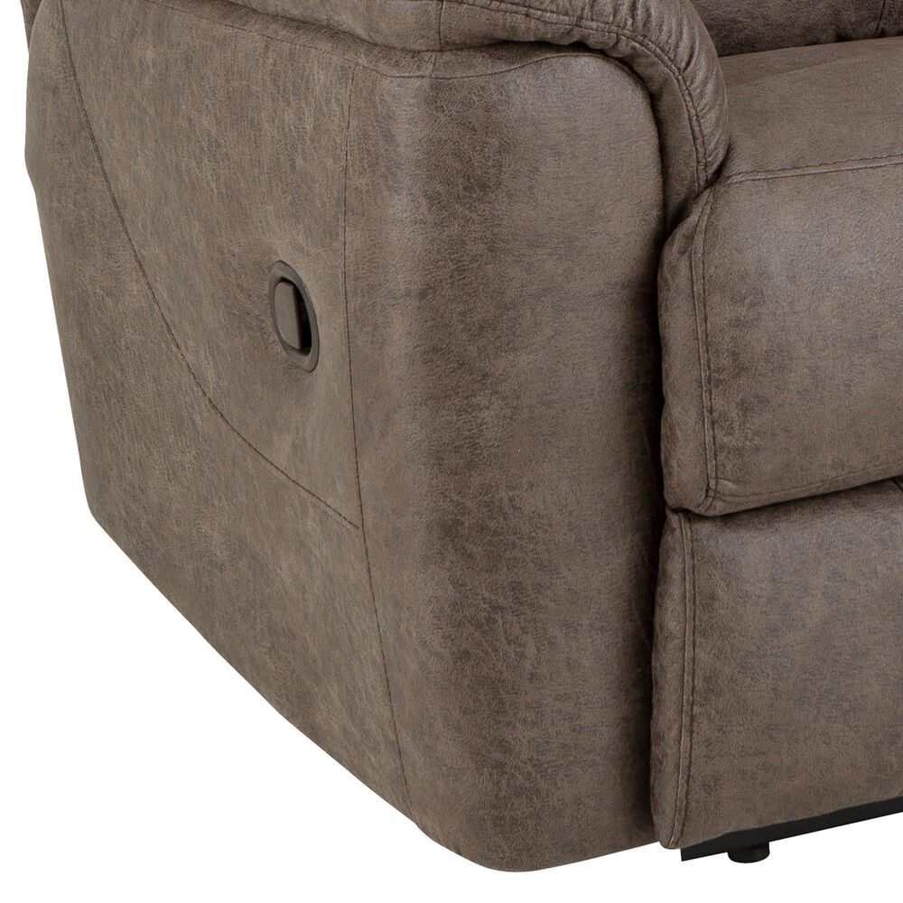 HomeStretch Milan Manual Reclining Loveseat in Espreso, , large