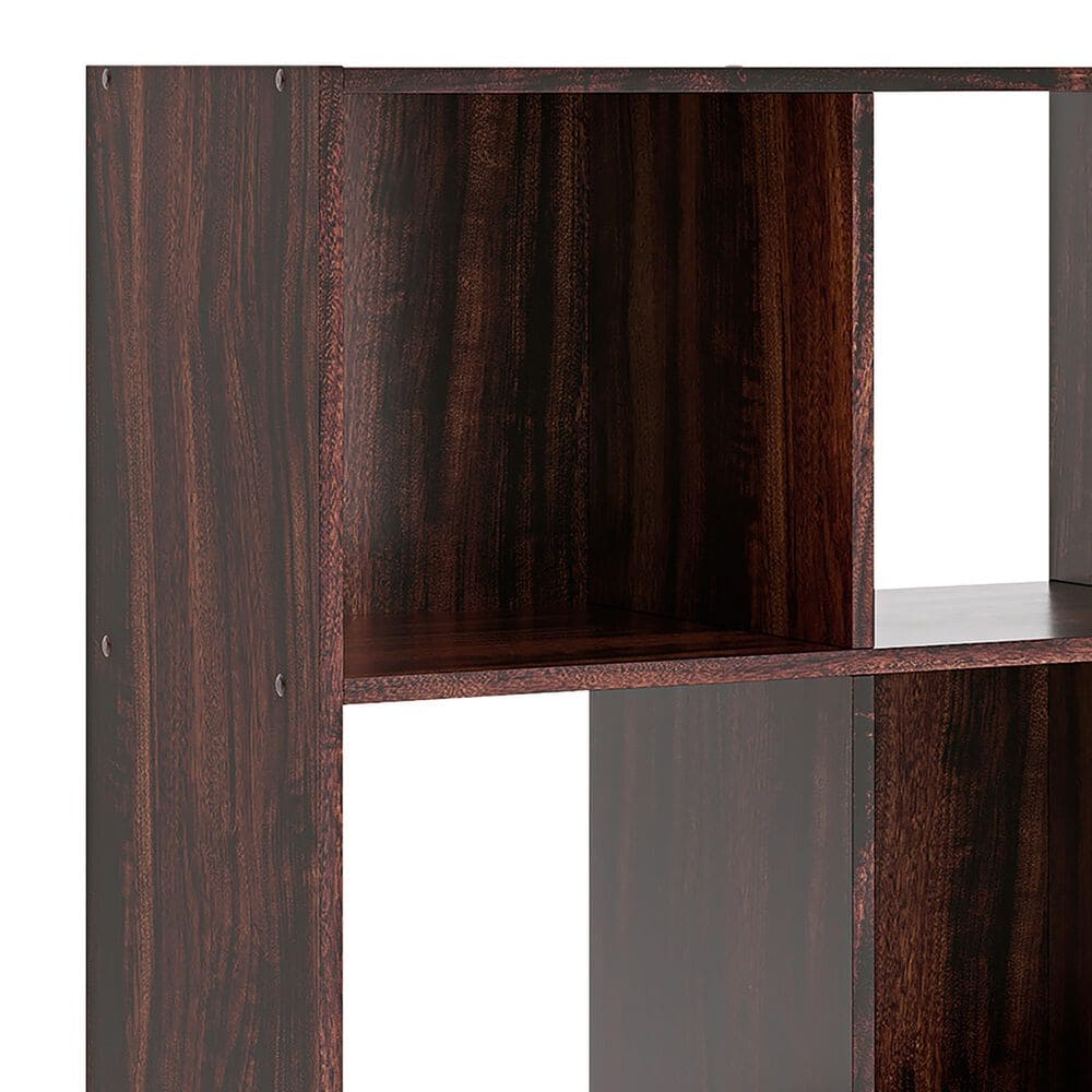 Ashley Glosmount 9-Cube Organizer in Cherry and Light Brown, , large