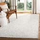 Safavieh Micro-Loop Damask 5" x 8" Gray and Ivory Area Rug, , large
