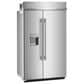 KitchenAid 29.4 Cu. Ft. Built-In Side-by-Side Refrigerator with Exterior Water and Ice Dispenser in PrintShield Stainless Steel, , large