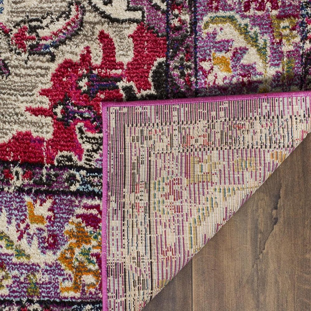 Safavieh Monaco MNC243P-5SQ 5&#39; x 5&#39;  Violet/Fuchsia Square Rug, , large