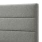 Hearth and Haven Queen Upholstered Platform Bed with USB Charging Ports in Gray, , large