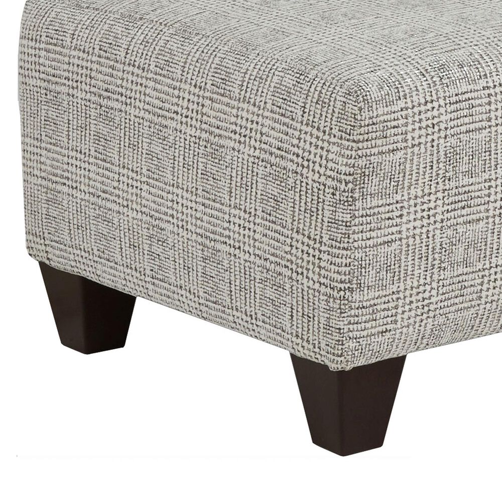 Arapahoe Home Ronstadt Ash Ottoman in Aspen Linen, , large