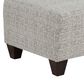 Arapahoe Home Ronstadt Ash Ottoman in Aspen Linen, , large