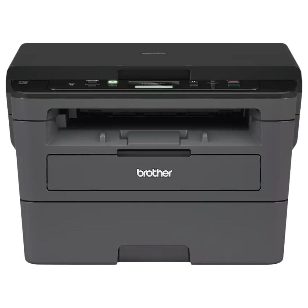 Brother Monochrome Laser Printer with Convenient Flatbed Copy and Scan in Gray, , large