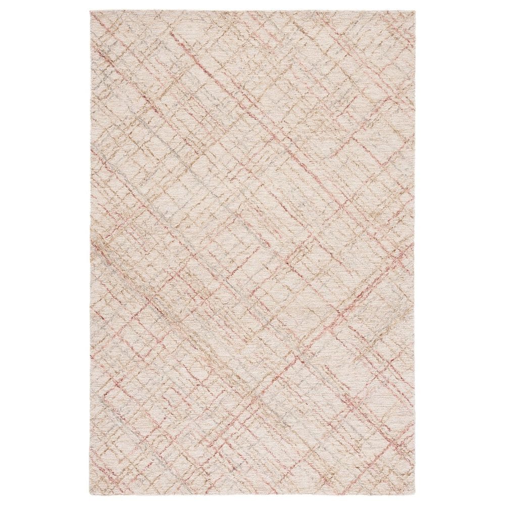 Safavieh Micro-Loop MLP479Q 4" x 6" Ivory and Red Area Rug, , large