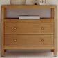 Butler Specialty Company Nora 2-Drawer Wide Nightstand with Open Shelf in Light Natural Brown, , large
