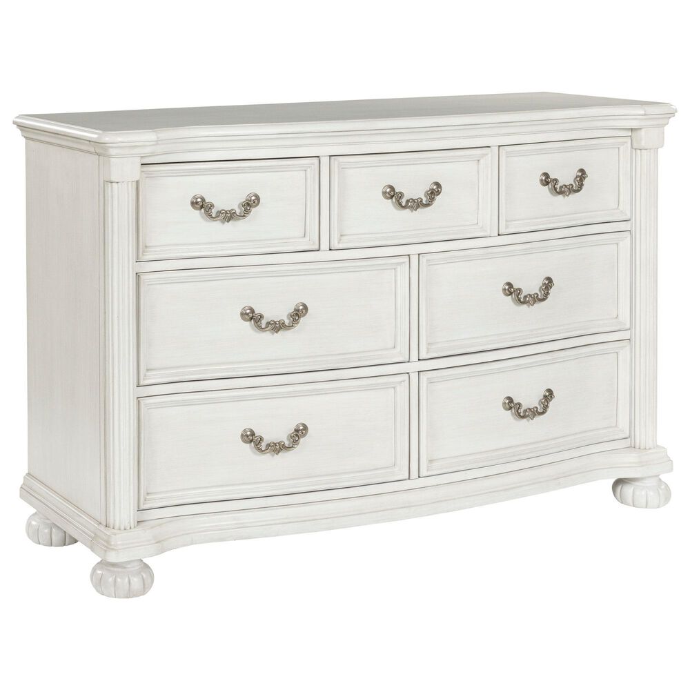 Ashley Montelaine 3-Piece King Panel Bedroom Set in Antique White, , large