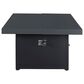 Plank And Hide Co 42" Square Firepit Top & Base in Black and Charcoal, , large