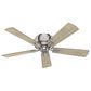 Hunter Crestfield 52" Low Profile LED Ceiling Fan in Brushed Nickel, , large