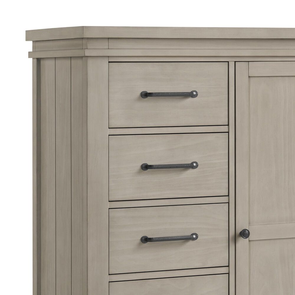 M Design Village Hampton 5-Drawer Chifferobe in Stone Wash, , large