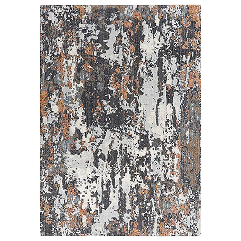 RIZZY Logan 8" x 10" Gray Area Rug, , large