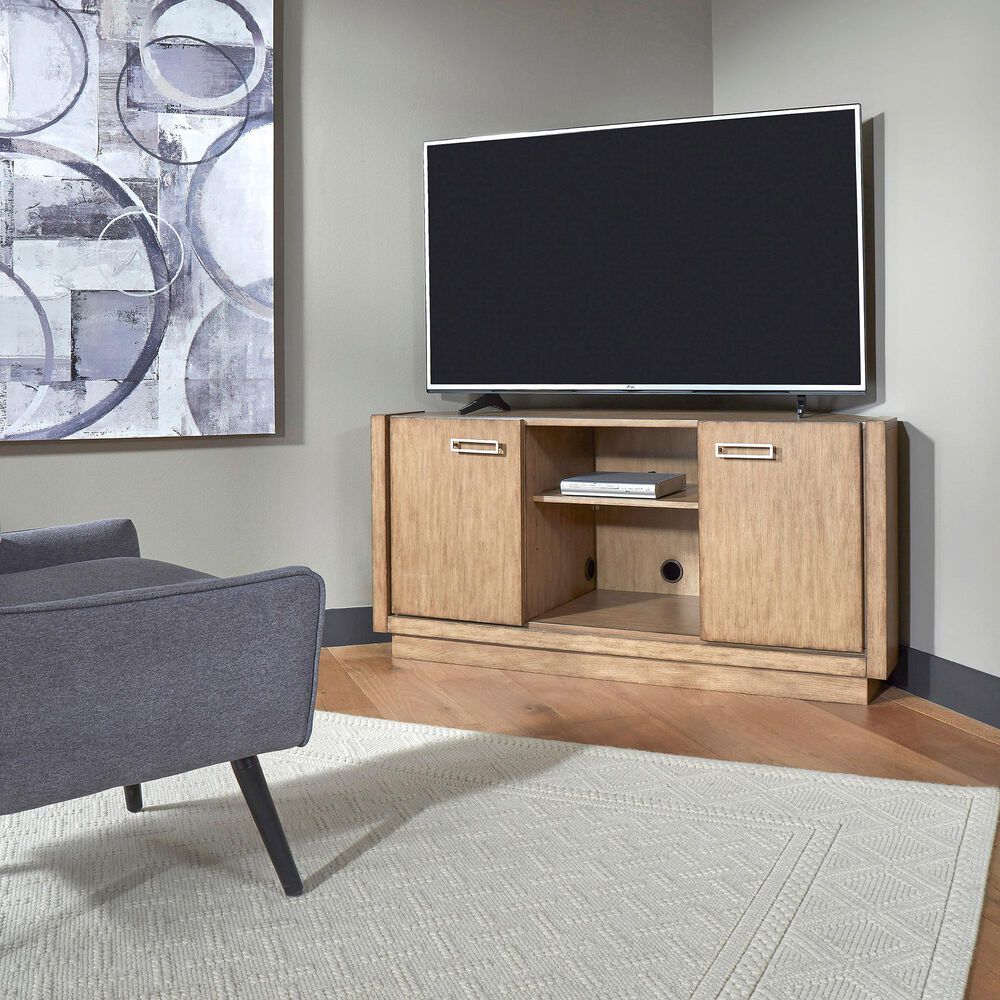 Homestyles Big Sur 54&quot; Corner Entertainment Center in Oak, , large